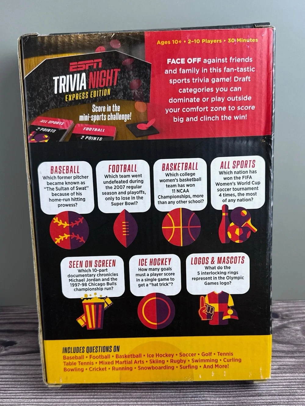 ESPN Trivia Night Express Edition Sports Trivia Game Sealed Funko Games
